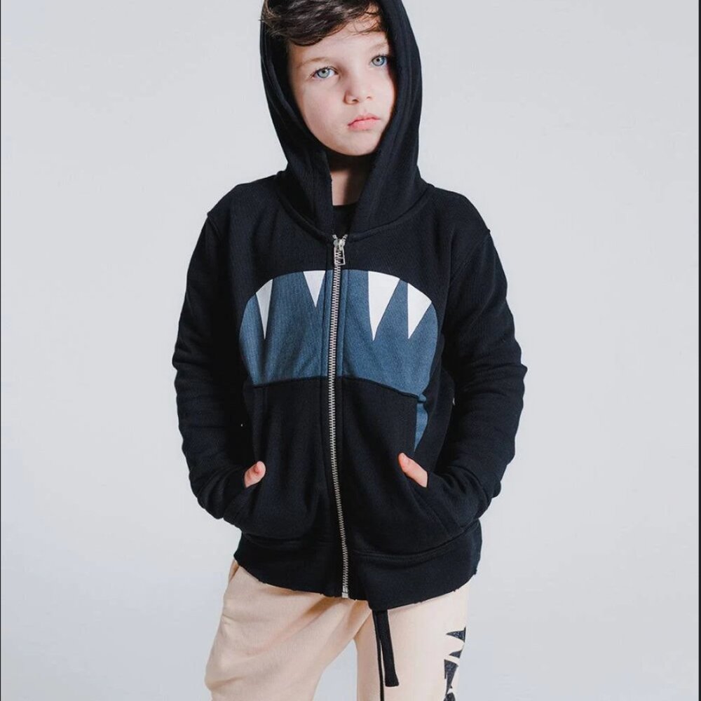 Nununu Black Roar Zip Hoodie